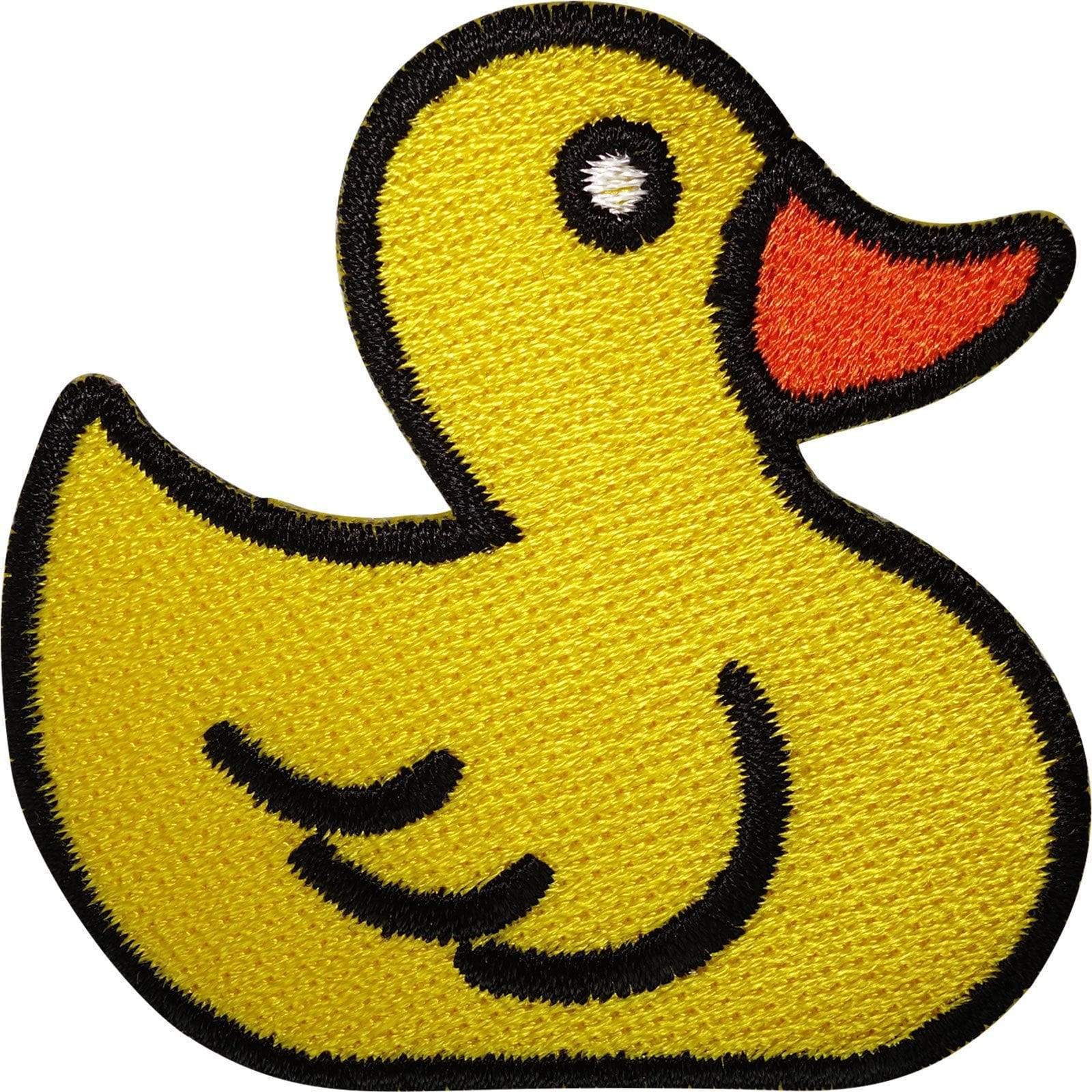 Yellow Rubber Duck Patch Iron Sew On Bird Embroidered Badge Embroidery Applique
