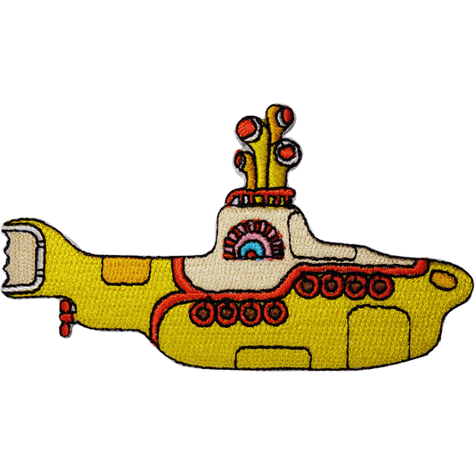 Yellow Submarine Patch Iron Sew On Clothes Embroidered Badge Embroidery Applique