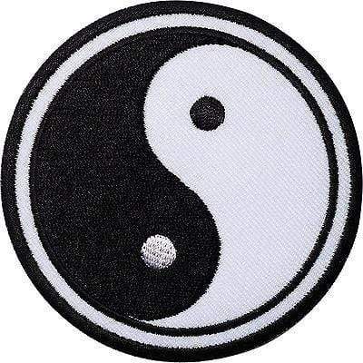 Yin and Yang Embroidered Iron / Sew On Patch Symbol Sign Logo Clothes Bag Badge