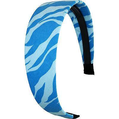 Zebra Print Blue Hairband Headband Alice Hair Band Girls Womens Kids Accessories Zebra Print Blue Hairband Headband Alice Hair Band Girls Womens Kids Accessories